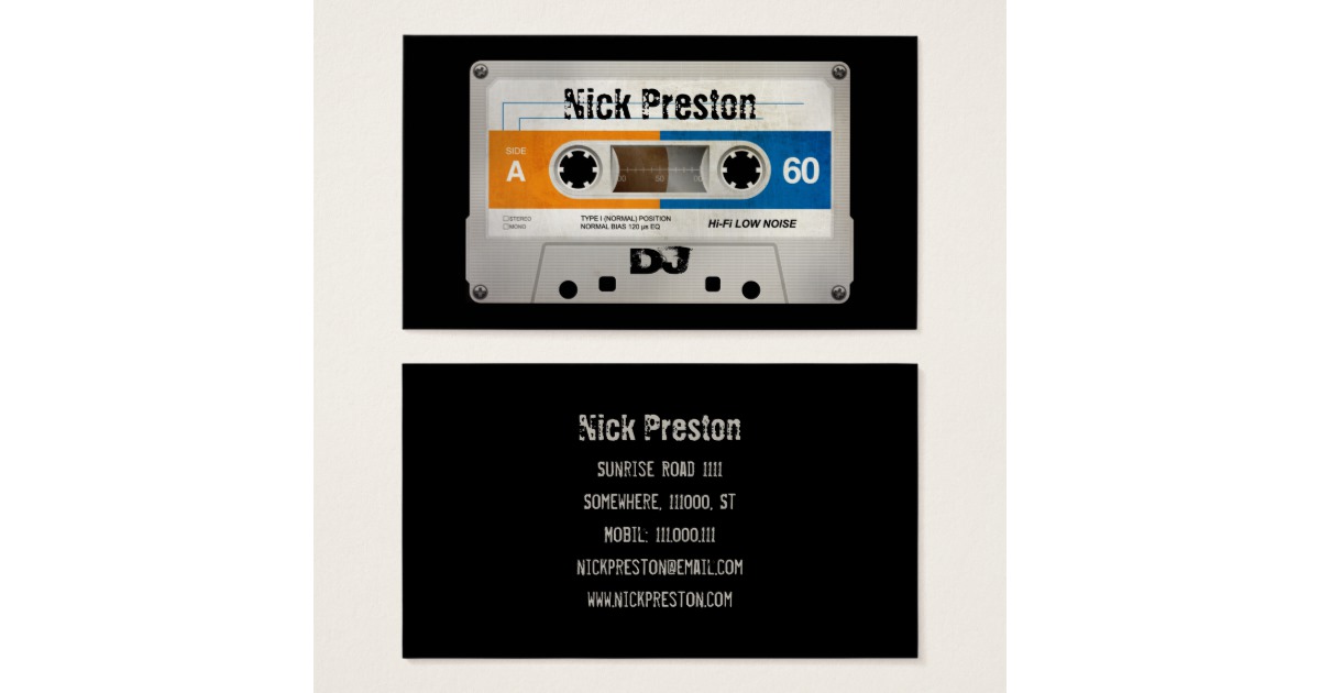 dj business card