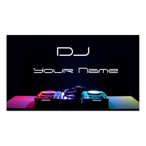 dj business cards