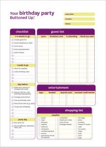 dj contract templates free printable birthday party checklist form template