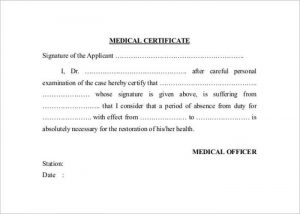 doctor excuse for work medical certificate template pdf