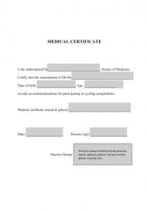 doctor excuse template etape du tour medical certificate