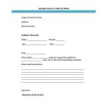 doctor note template bonus doctor notes template