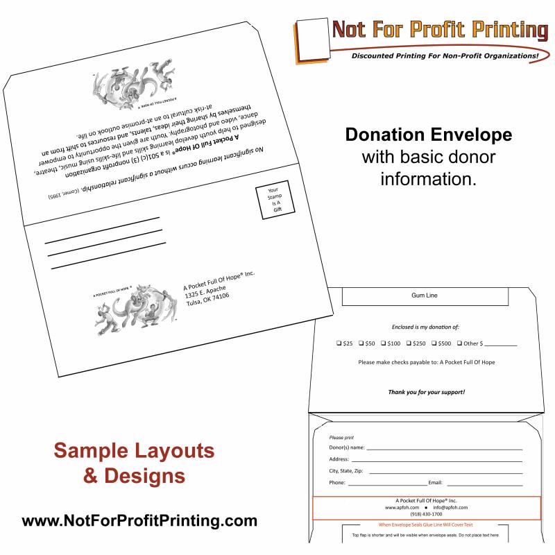 Donation Envelope Template Template Business