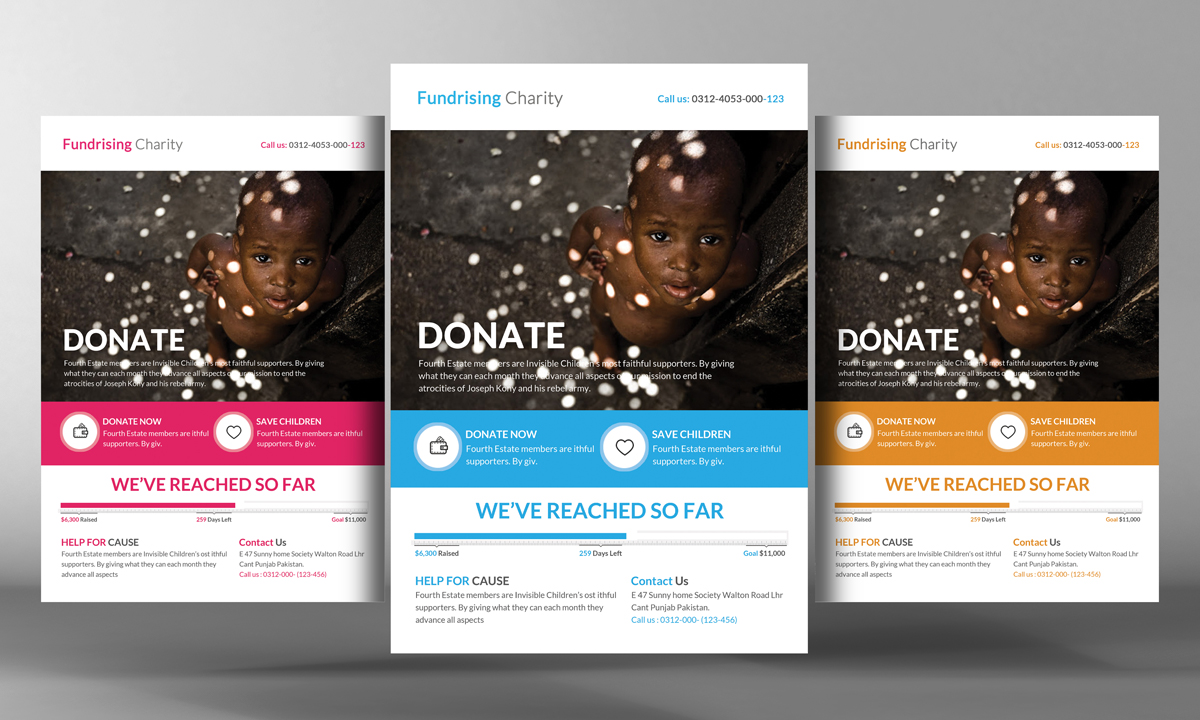 donation flyer template