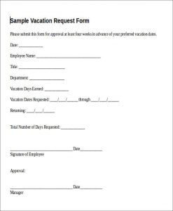 donation request template sample vacation pay request form