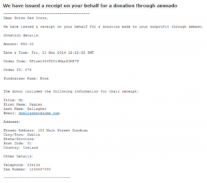 donation request template undefined