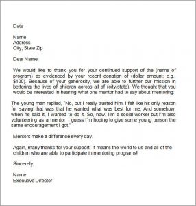 donation thank you letter thank you letter for donation