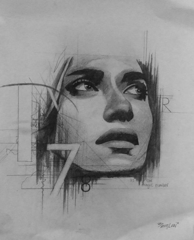 drawings in pencil