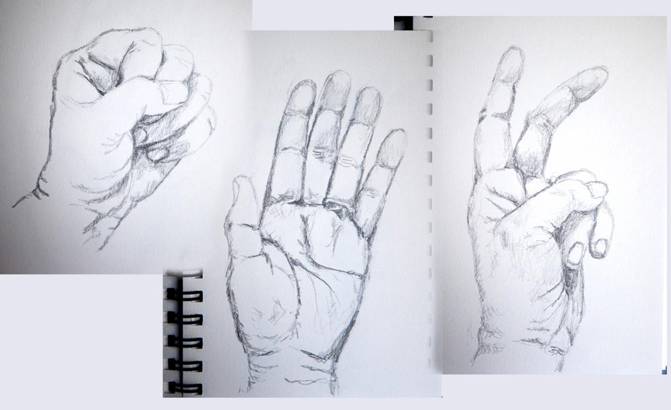 drawings of hands