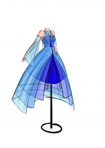 dress designing sketches ballgown by kia monroe dulj