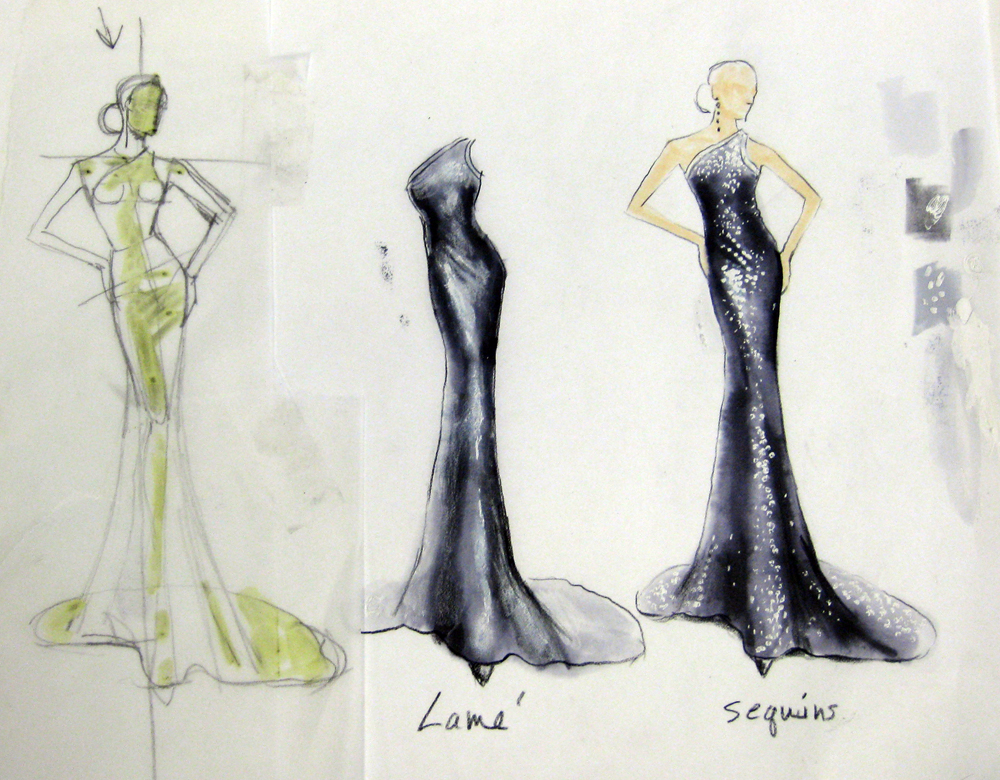 dress designing sketches