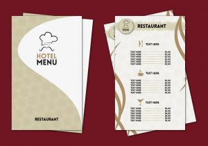 drink menu templates hotel menu professional template vector