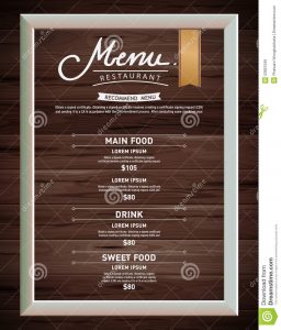 drinks menu template menu restaurant hipster style infographic