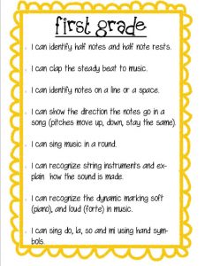 easy grader chart pdf i can first grade