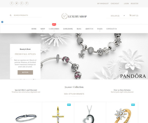 ecommerce website template