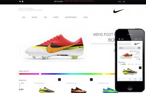 ecommerce website template spike shoes future