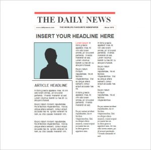 Editable Newspaper Template | Template Business