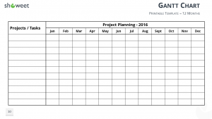 editable weekly calendar gantt chart powerpoint printable template widescreen