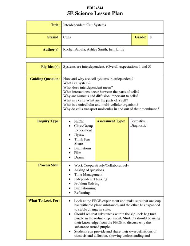 editable weekly lesson plan template