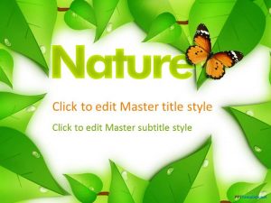 educational ppt template nature ppt template