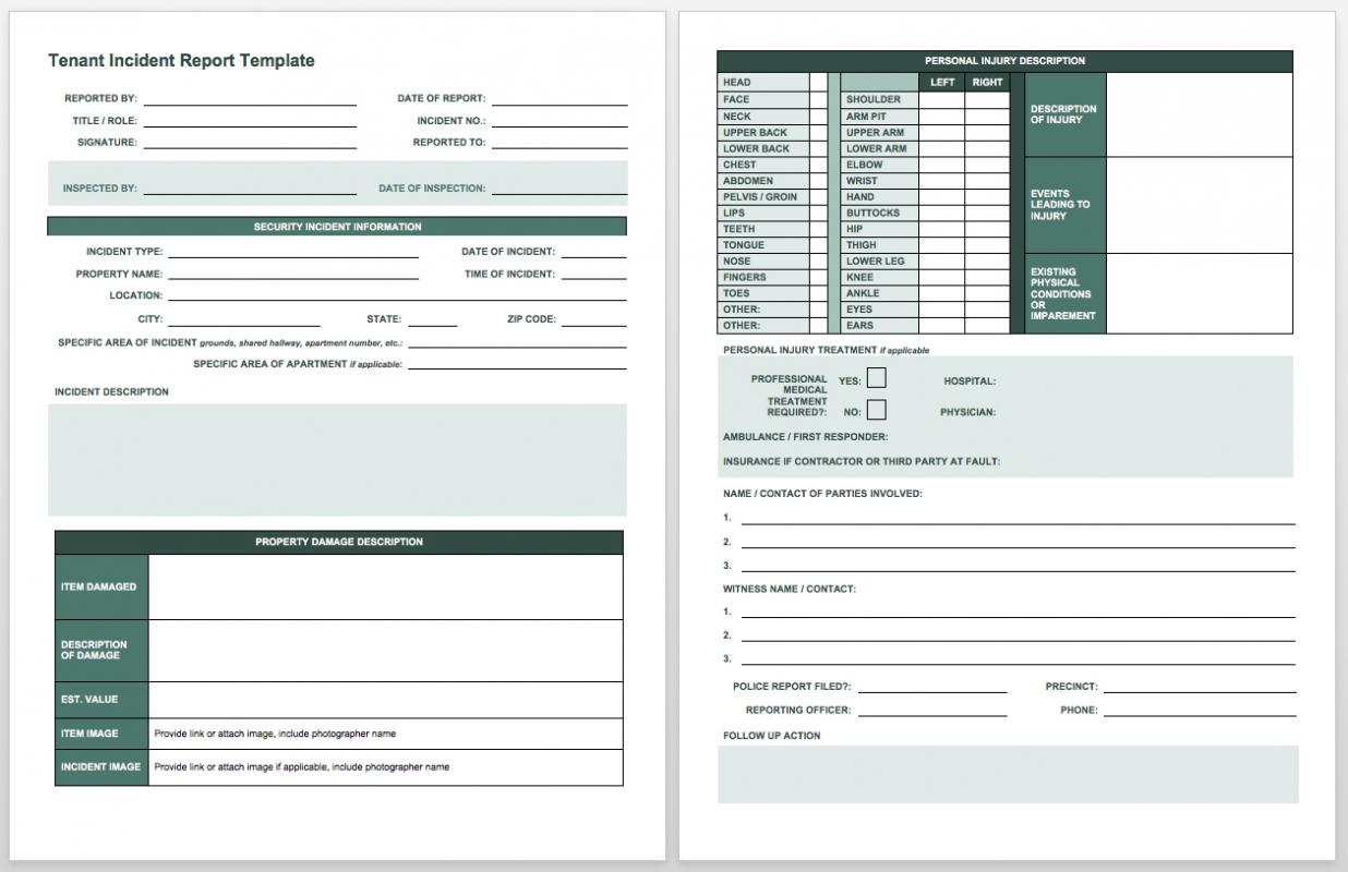 Employee Accident Report | Template Business