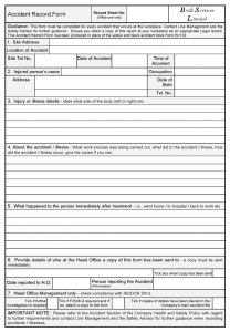 employee accident report part diagram