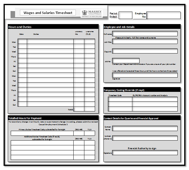 employee agreement template timesheet basic