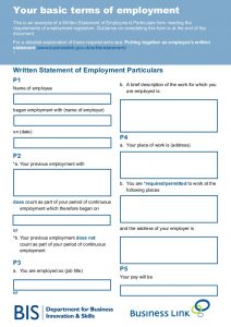 employee agreement template your basic terms of employment