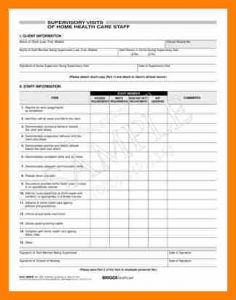 employee application forms staff supervision form template