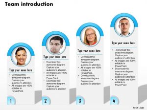 employee development plan templates graphic for team introduction slide