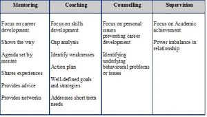 employee development plan templates mentoring table