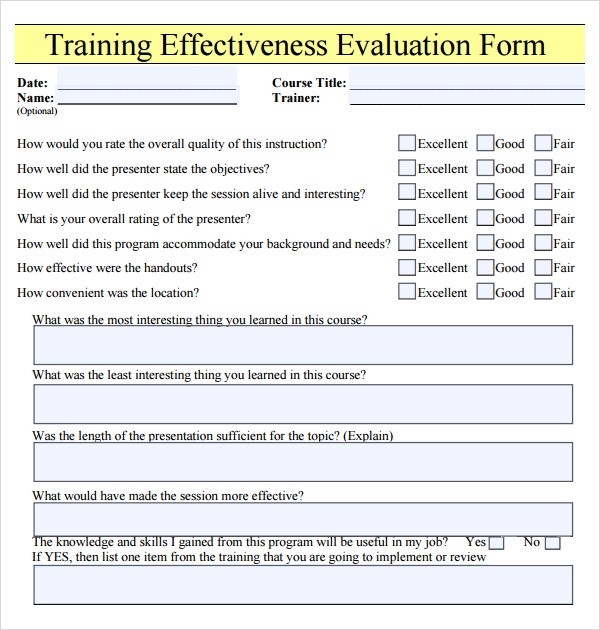 employee evaluation form pdf