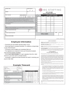 employee file checklist employee information example timecard d