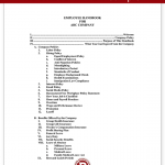 employee handbook examples sample employee handbook form template