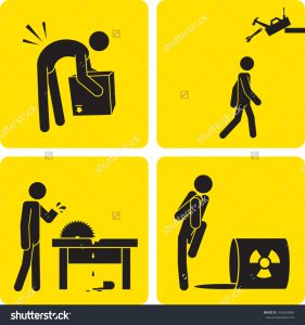 employee incident reports incident clipart stock vector clip art illustration styled like a universal sign showing a stick figure man suffering various