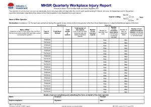 employee injury report workplace injury report form