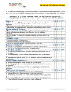 employee satisfaction survey employee satisfaction survey