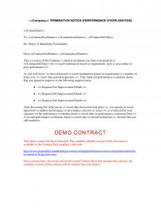 employee termination template employee termination letter human resources letters forms and