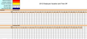 employee vacation tracking employee vacation tracking calendar template x