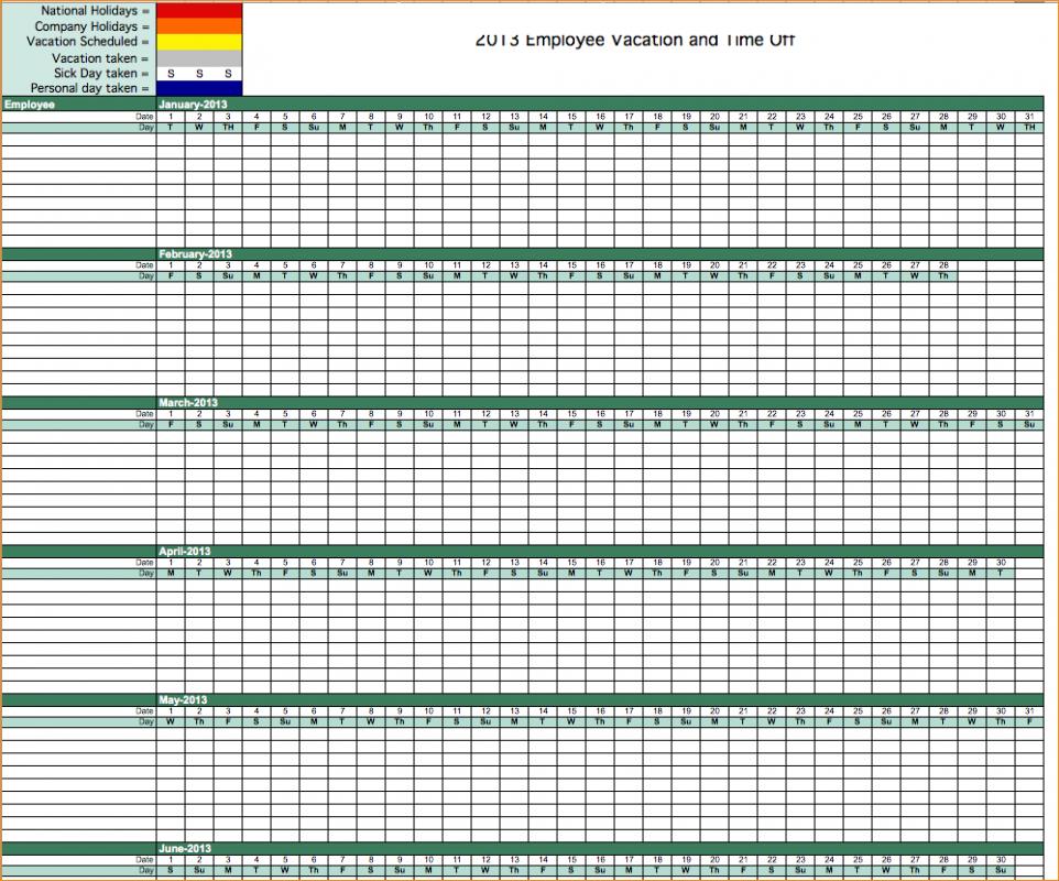 employee vacation tracking