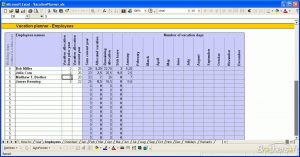 employee vacation tracking vacation planner