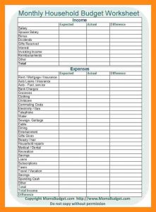 employee verification form monthly budget checklist ffecaceaffada