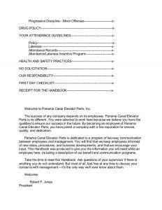 employee warning letter employee handbook template