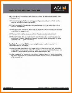 employee welcome letter one on one meeting template employee meeting feedback template cb