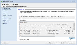 employee work schedule template emailstep