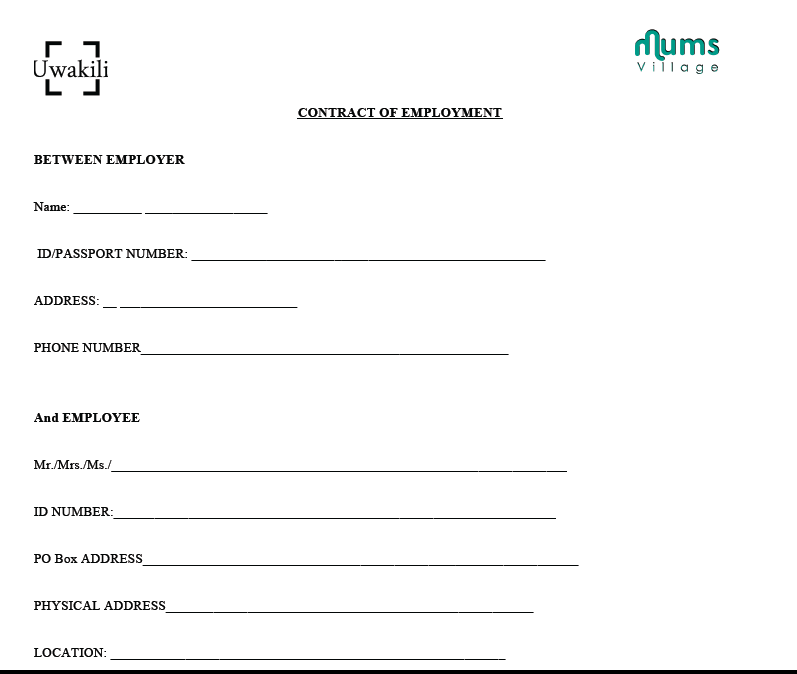 employment agreement sample