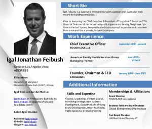 employment agreement samples career profile igal jonathan feibush