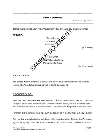 employment agreement samples