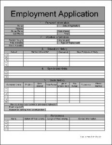 employment application form pdf ja