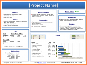 employment application form template project status report exec status